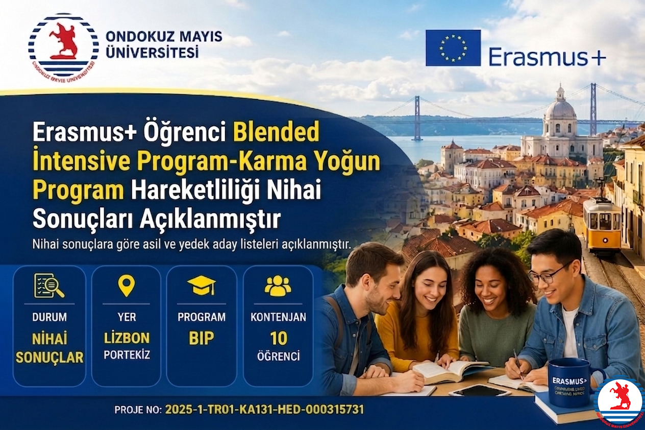 Erasmus+ Öğrenci Karma Yoğun Program (BIP) Hareketliliği (Portekiz) Nihai Sonuçları Açıklanmıştır.